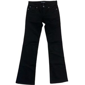 See Thru Soul Women's Black Boot Cut Jeans